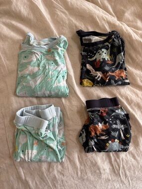 Lot of 2 Toddler Little Sleepies Pajamas - Play condition